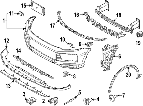 Bumper & Components - Front for 2024 Porsche Cayenne #0
