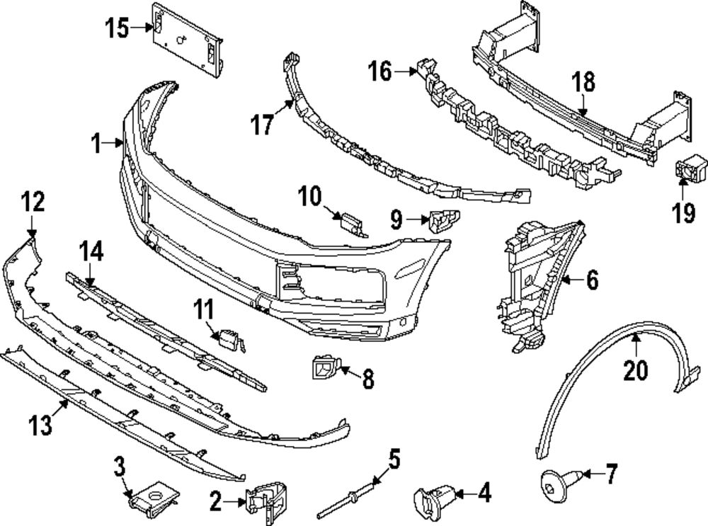 Parking Aid Sensor Bracket - Porsche (9Y0-807-130-C)