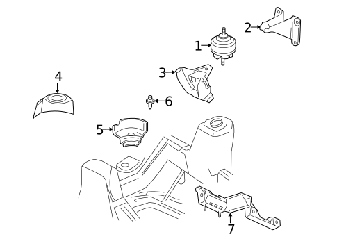 Engine & Trans Mounting for 2007 Saab 9-7x #0