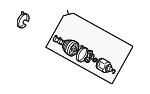 MN156648 - : Inner Joint Assembly for Mitsubishi: Eclipse, Endeavor, Galant Image