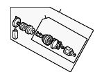 3815A120 - Suspension: Axle Assembly for Mitsubishi Image