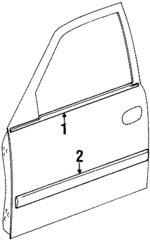 94857722 - : Belt Weather-Strip for Chevrolet: Prizm Image