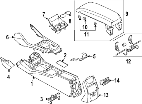 Center Console for 2025 BMW 228 xDrive Gran Coupe #0
