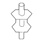 32416769256 - Steering: Hose &amp; Tube Assembly Rubber Mount for BMW Image