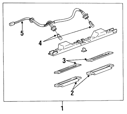 License Lamps for 1991 Toyota MR2 #0