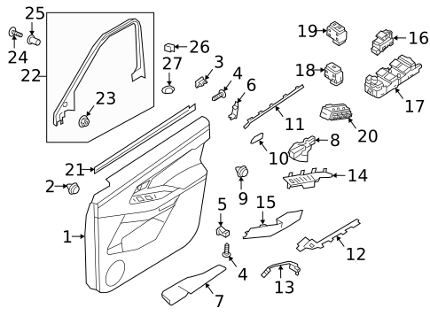Front Door for 2019 Land Rover Range Rover Velar #4