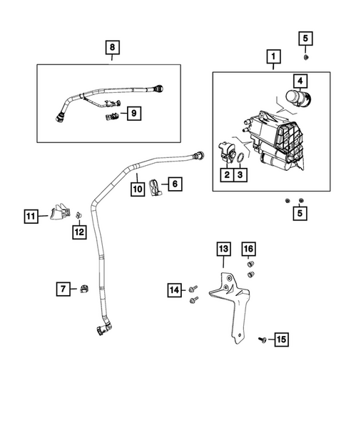 Vacuum Canister/Leak Detection Pump for 2021 Alfa Romeo Giulia #0