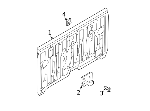 Back Panel for 2000 Nissan Frontier #0
