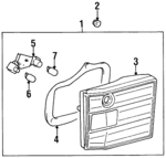 8159050080 - Electrical: Combo Lamp Assembly for Lexus: LS400 Image