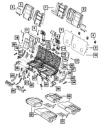 1UP68HL1AC - Interior Trim: Second Row Headrest, Outboard for Dodge: Durango | Jeep: Grand Cherokee, Grand Cherokee WK Image