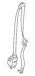 868841FC1B - : Lap &amp; Shoulder Belt for Nissan: Cube Image