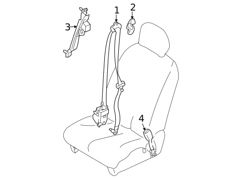 Seat Belt for 2011 Nissan Cube #1