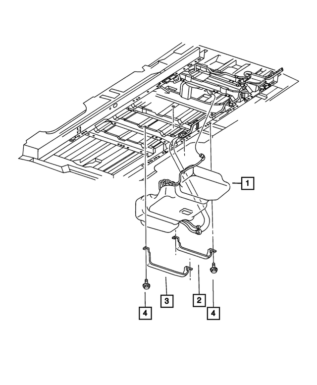 4809311AE - : Fuel Tank Strap for Mopar Image