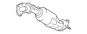171400P320 - Exhaust: Catalytic Converter with Integrated Exhaust Manifold (PASSENGER SIDE) for Toyota: Tacoma Image
