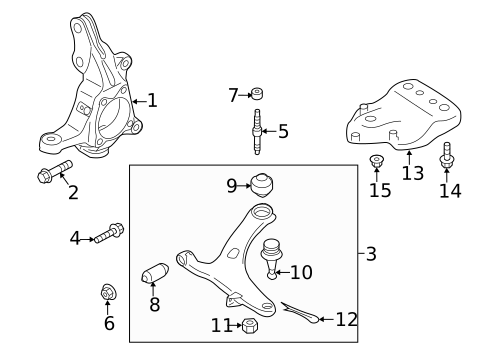 Suspension Components for 2009 Subaru Outback #5