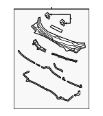 861502V000 - Body: Cowl Grille for Hyundai Image