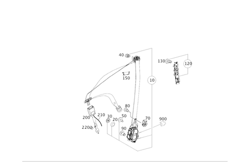 Front Seat Safety Belt for 2014 Mercedes-Benz CLA250 #0