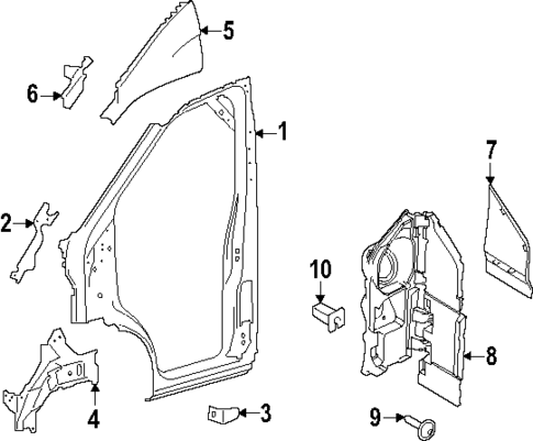 Aperture Panel for 2024 Ford Transit-350 #0