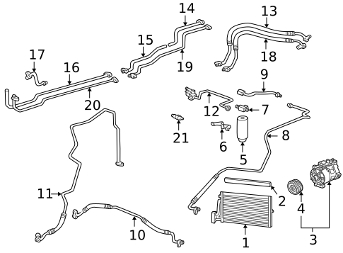 Condenser, Compressor & Lines for 1999 Porsche 911 #0