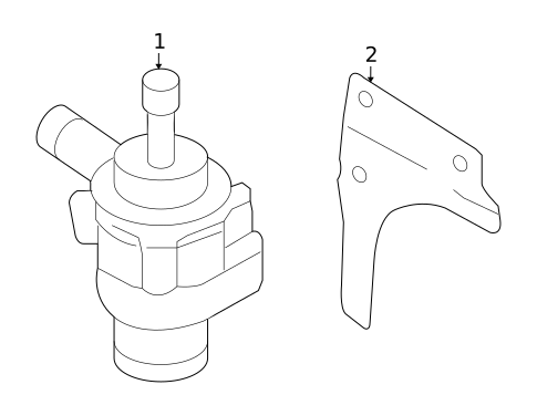 Water Pump for 2015 Volkswagen CC #1