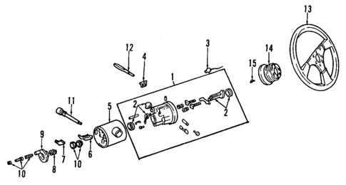 Steering Column for 1995 Dodge Viper #0