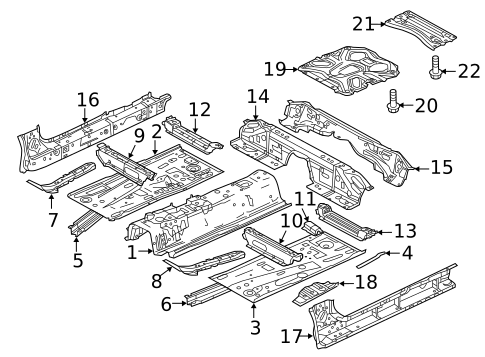 Floor & Rails for 2018 Mazda 6 #0