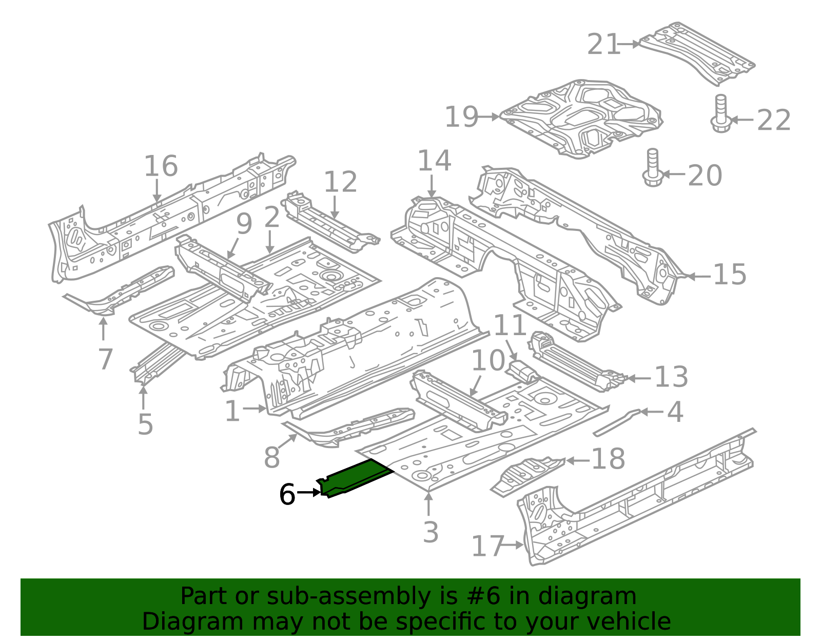 GHK1-54-661A - High-Quality Frame for 2018-2021 Mazda 6 | AutoNation Parts