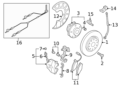 Anti-Lock Brakes for 2010 Volkswagen CC #0