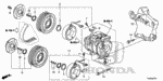 38816R70A01 - Body/Air Conditioning: STAY, LEAD WIRE for Honda Image