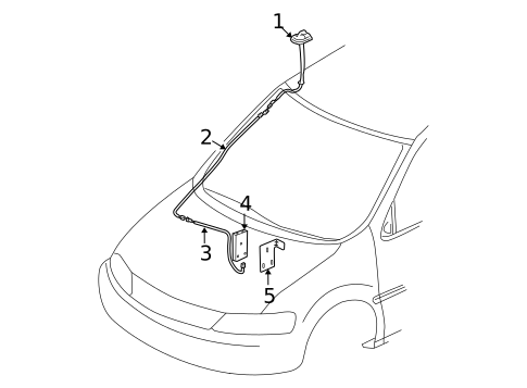 Antenna & Radio for 2006 Pontiac Montana #0