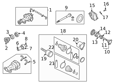 Axle & Differential for 2016 INFINITI QX70 #3