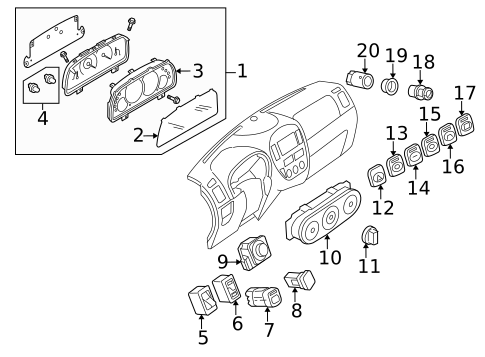 Switches for 2006 Mercury Mariner #1