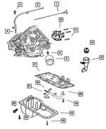 6505889AA - Engine 5.7L Eight Cylinder: Stud for Mopar Image