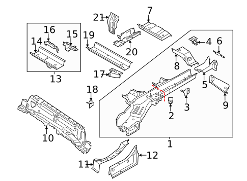 Rails & Components for 2014 Ford Transit Connect #0
