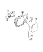 6LL31TZZAA - Doors, Door Mirrors and Related Parts: Mirror Cap, Left for Mopar Image