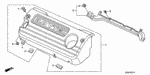 17143RCAA00 - Engine: RUBBER C, ENGINE COVER for Honda Image