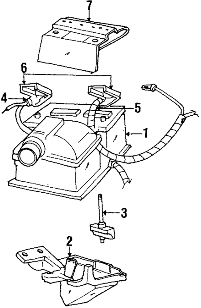 XF2Z10A682AA - : Battery Cover for Ford Image
