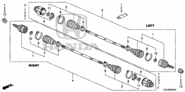 Rear Driveshaft for 2011 Honda Ridgeline #0