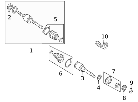 Drive Axles for 2002 Nissan Quest #0
