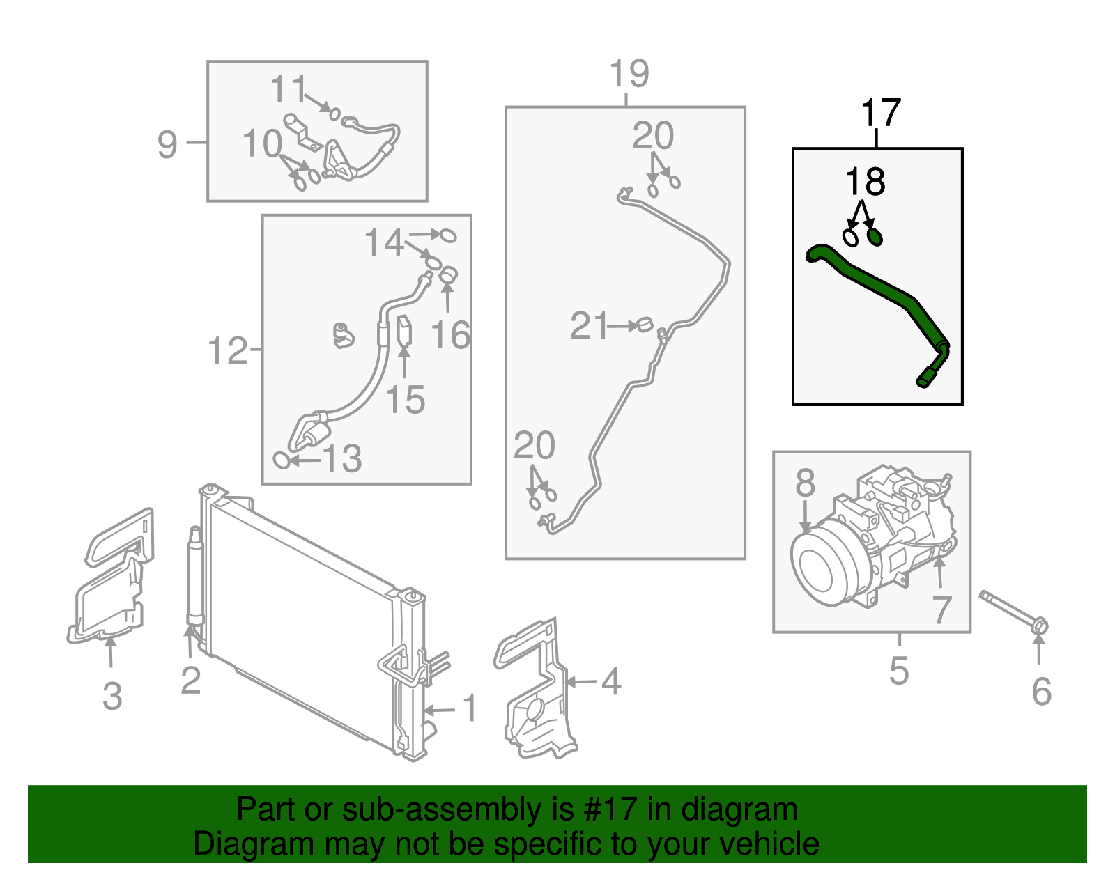 Rear Suction Hose - Nissan (92450-1EA0A)