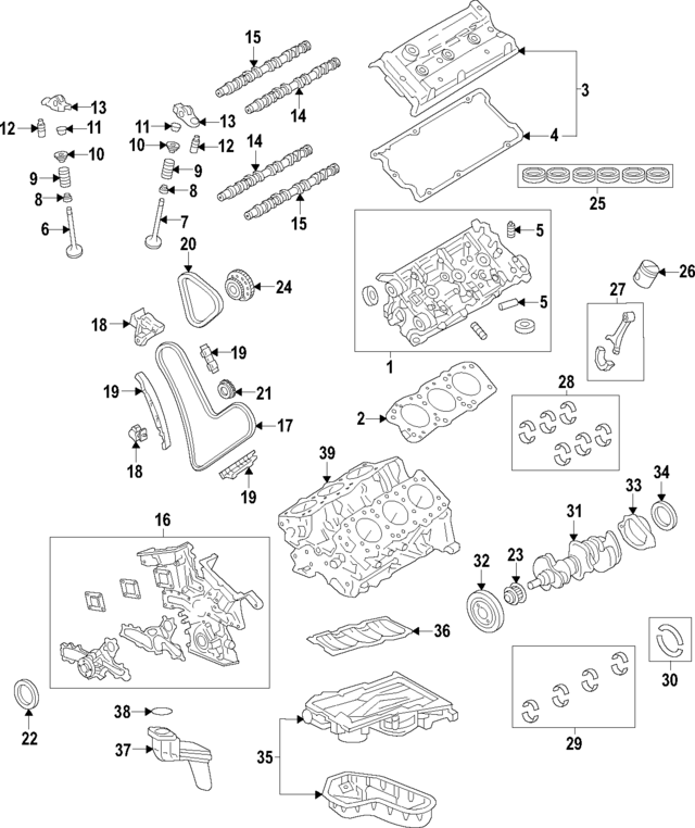 110710P060E5 - Engine: Engine Crankshaft Main Bearing for Lexus Image