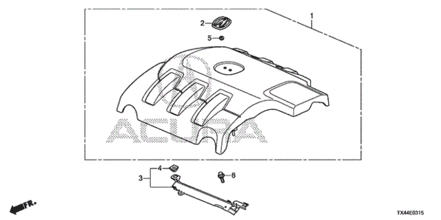 Engine Cover (1) for 2013 Acura RDX #0