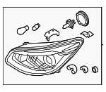 92101B2270 - Electrical: Headlamp Assembly for Kia: Soul, Soul EV Image