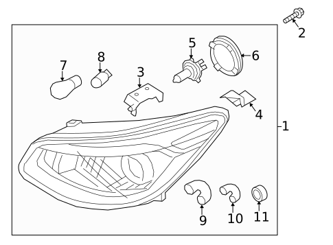 Bulbs - Chassis for 2018 Kia Soul EV #4