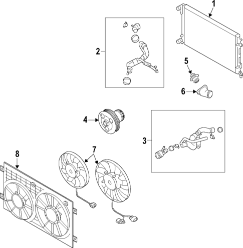 Cooling System for 2009 Volkswagen Rabbit #0