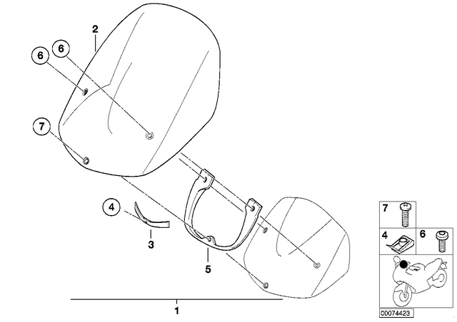 6327659035 - : Oval Head Screw - M5X35sw for BMW-Motorrad Image
