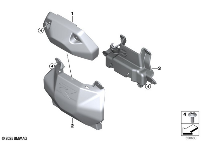 46638534938 - Frame and Mounting Parts: Body Screw without Shoulder - M5X14-A2-70 for BMW-Motorrad Image image