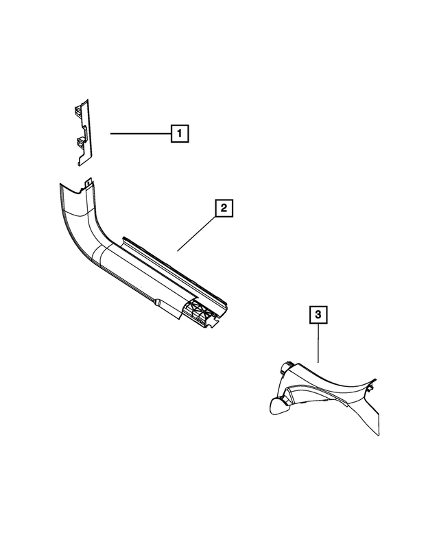 « 5SL65DX9AA – Interior Trim : Garnissage Latéral D`auvent Panneau, Côté Gauche pour Mopar Image »