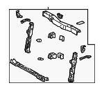 5320147903 - Belts &amp; Cooling: 2010-2015 Toyota - Radiator Support for Toyota: Prius, Prius Plug-In Image