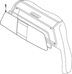 797009BV0A - Body: Back Glass for Nissan Image